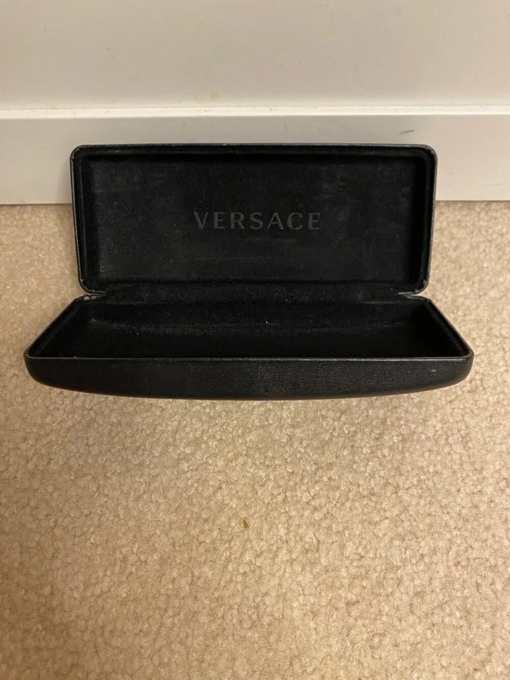 Versace Hard Eyeglass Case Black